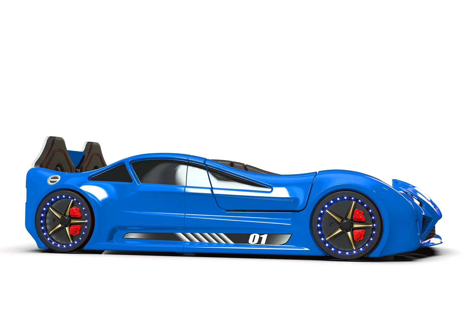 Autobett Lambo New Model BLUE mit Flügeltüren