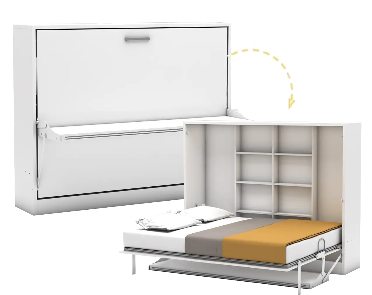 Multimo COUPLE Doppelbett mit Schreibtisch, 140x190 cm